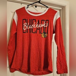 NWOT Chicago Blackhawks Long-sleeved T-shirt.  Size:M.